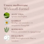 Bio Gesichtsreinigung gegen Unreinheiten. Natürlich, Bio und Vegan. Mit Aloe Vera und Kamille – Feuchtigkeitsspendend – Bild 7