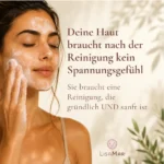 Bio Gesichtsreinigung gegen Unreinheiten. Natürlich, Bio und Vegan. Mit Aloe Vera und Kamille – Feuchtigkeitsspendend – Bild 3