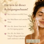 Bio Gesichtsreinigung gegen Unreinheiten. Natürlich, Bio und Vegan. Mit Aloe Vera und Kamille – Feuchtigkeitsspendend – Bild 10