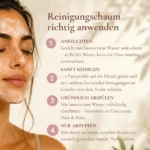 Bio Gesichtsreinigung gegen Unreinheiten. Natürlich, Bio und Vegan. Mit Aloe Vera und Kamille – Feuchtigkeitsspendend – Bild 9