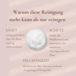 Bio Gesichtsreinigung gegen Unreinheiten. Natürlich, Bio und Vegan. Mit Aloe Vera und Kamille – Feuchtigkeitsspendend – Bild 6