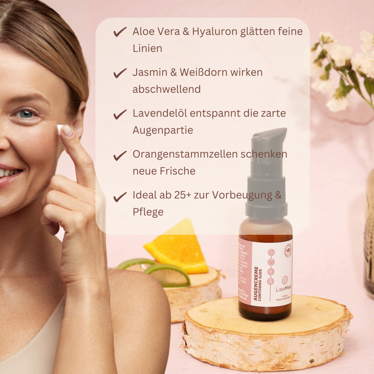 Pflegeset – Reinigung, Gesichtscreme und Augencreme für natürliche Hautbalance - Image 14