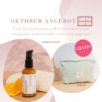 Gesichtscreme Feuchtigkeitspflege und handgefertigter Beauty Bag GRATIS