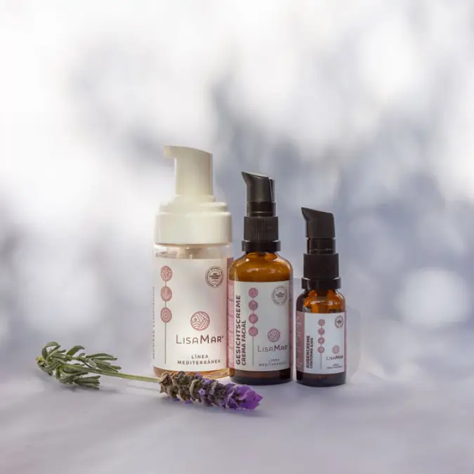 Gesichtspflege Set – Reinigung, Gesichtscreme und Augencreme für natürliche Hautbalance