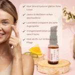 Augencreme gegen Falten und Augenringe – Feuchtigkeitsspendend mit Hyaluron – Anti Aging – Bild 5