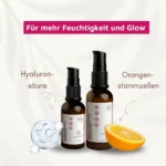 Gesichtscreme und Serum mit