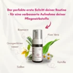 Gesichtscreme und Serum mit Orangenstammzellen. Feuchtigkeitsboos