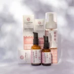 Gesichtscreme und Serum mit Orangenstammzellen. Feuchtigkeitsboost für