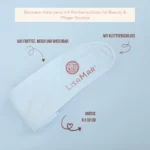Weißes Skincare-Haarband mit Klettverschluss für Beauty & Pflege-Routine – Bild 2