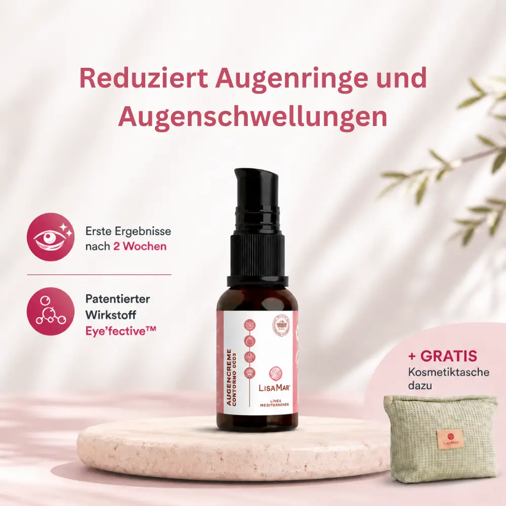 Augencreme reduziert Augenringe und Augenschwellungen