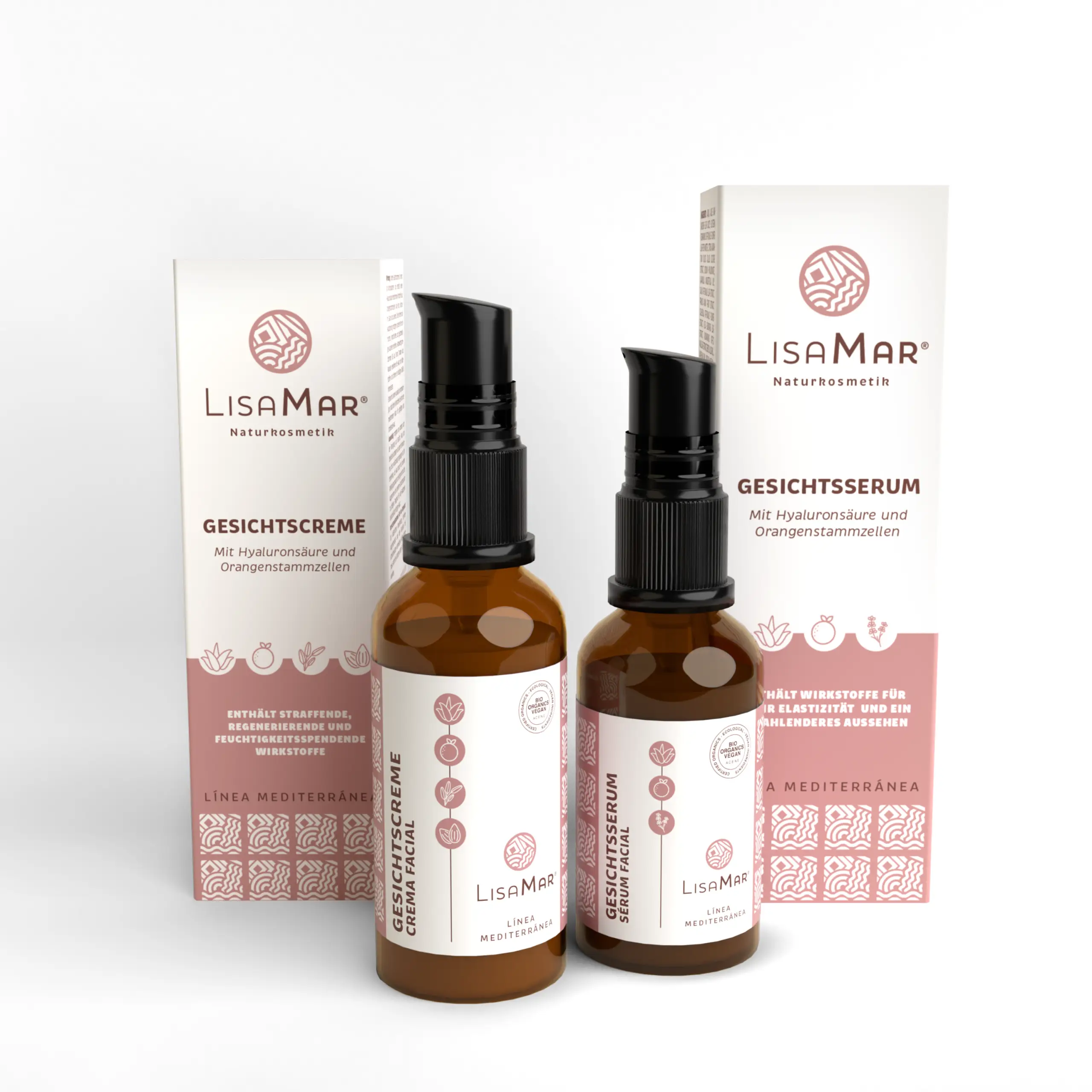 Set Gesichtscreme & Serum – Feuchtigkeit & Pflege für strahlende Haut – Mit Hyaluron & Aloe Vera