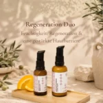 Gesichtscreme und Serum mit Orangenstammzellen. Feuchtigkeit & Regeneration