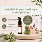 Augencreme gegen Augenschwellungen und Augenringe inkl. Gua Sha Pils GRATIS