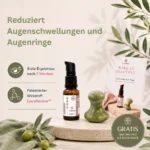 Augencreme gegen Augenschwellungen und Augenringe inkl. Gua Sha Pils GRATIS
