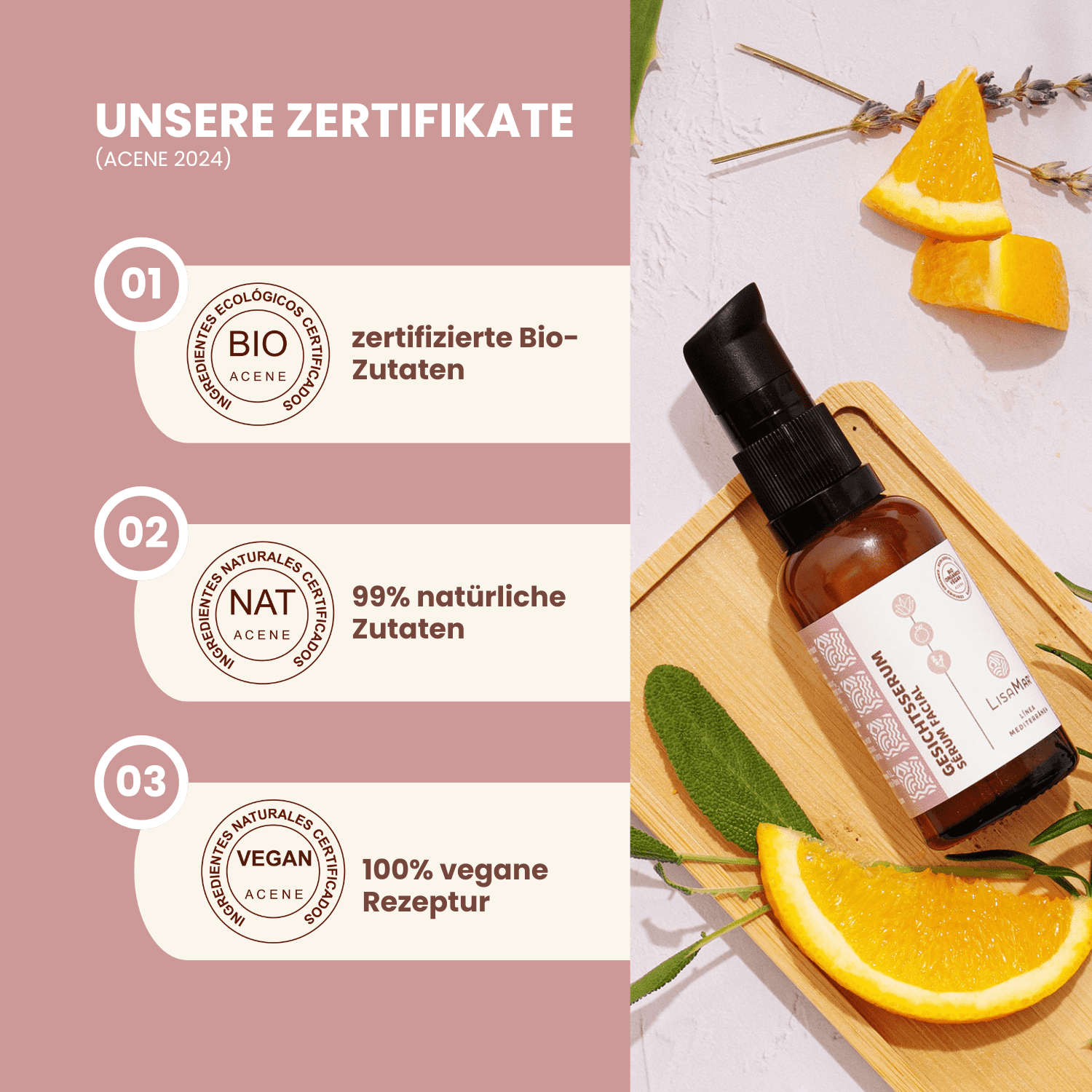 Gesichtsserum – Intensivpflege mit Hyaluron und Pflanzenkraft – Feuchtigkeit und Glow für jeden Hauttyp – Bild 2