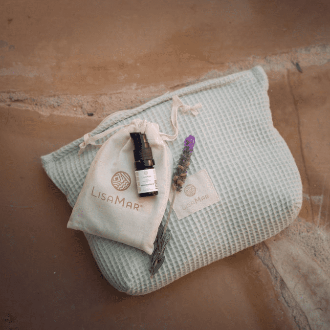 Kennenlern-Set mit handgenähter Kosmetiktasche – mediterrane Pflege zum Entdecken – Bild 2