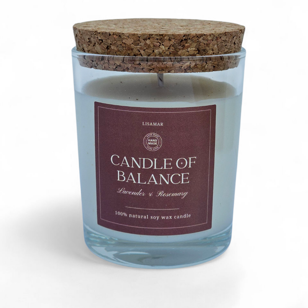 Kerze Handgemachte Sojakerze aus Spanien, 100% vegan – Lavendel & Rosmarin – Bild 1