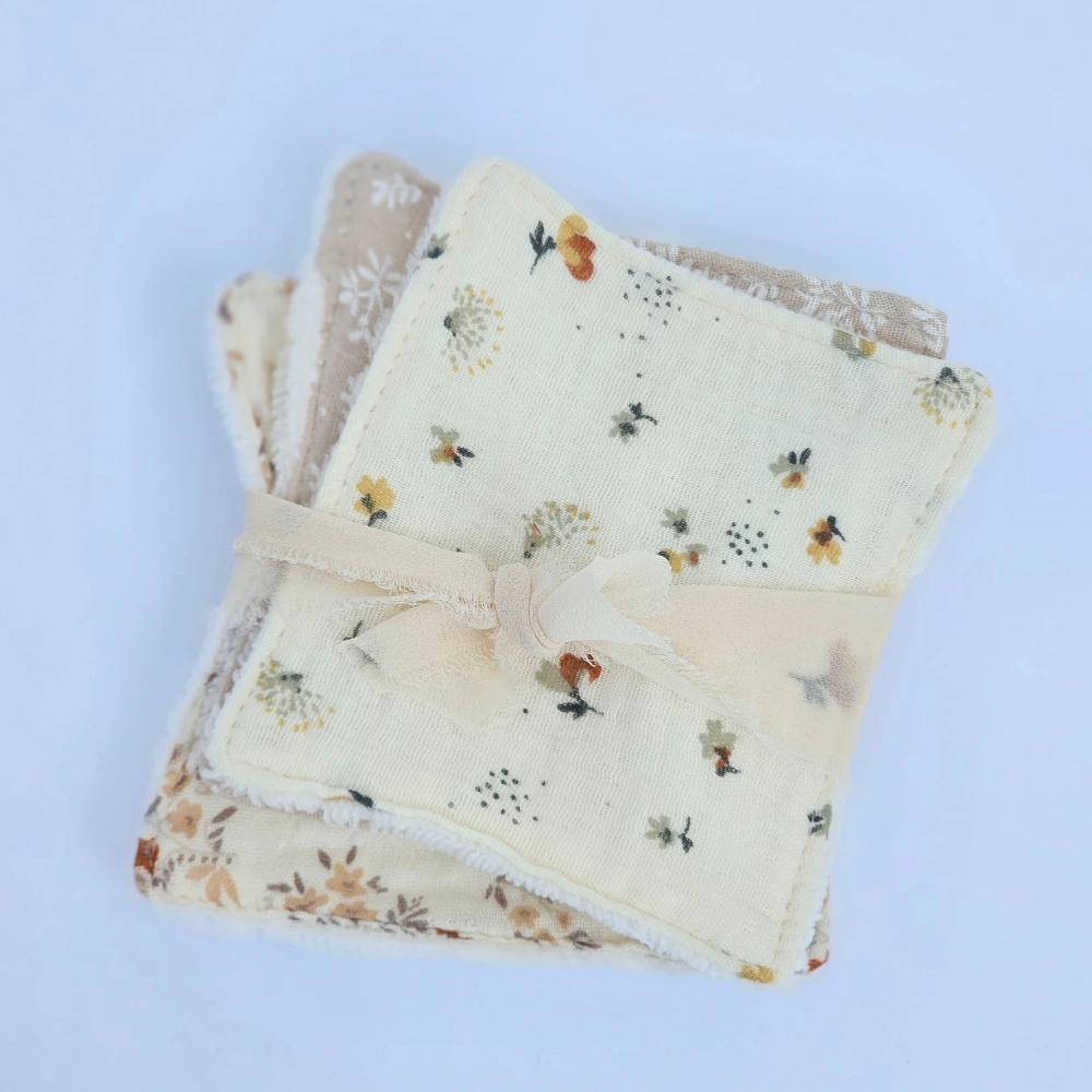 Abschminkpads 3er-Set waschbare Abschminkpads aus 100 % Baumwolle, handgemacht – perfekt für sensible Haut. – Bild 1